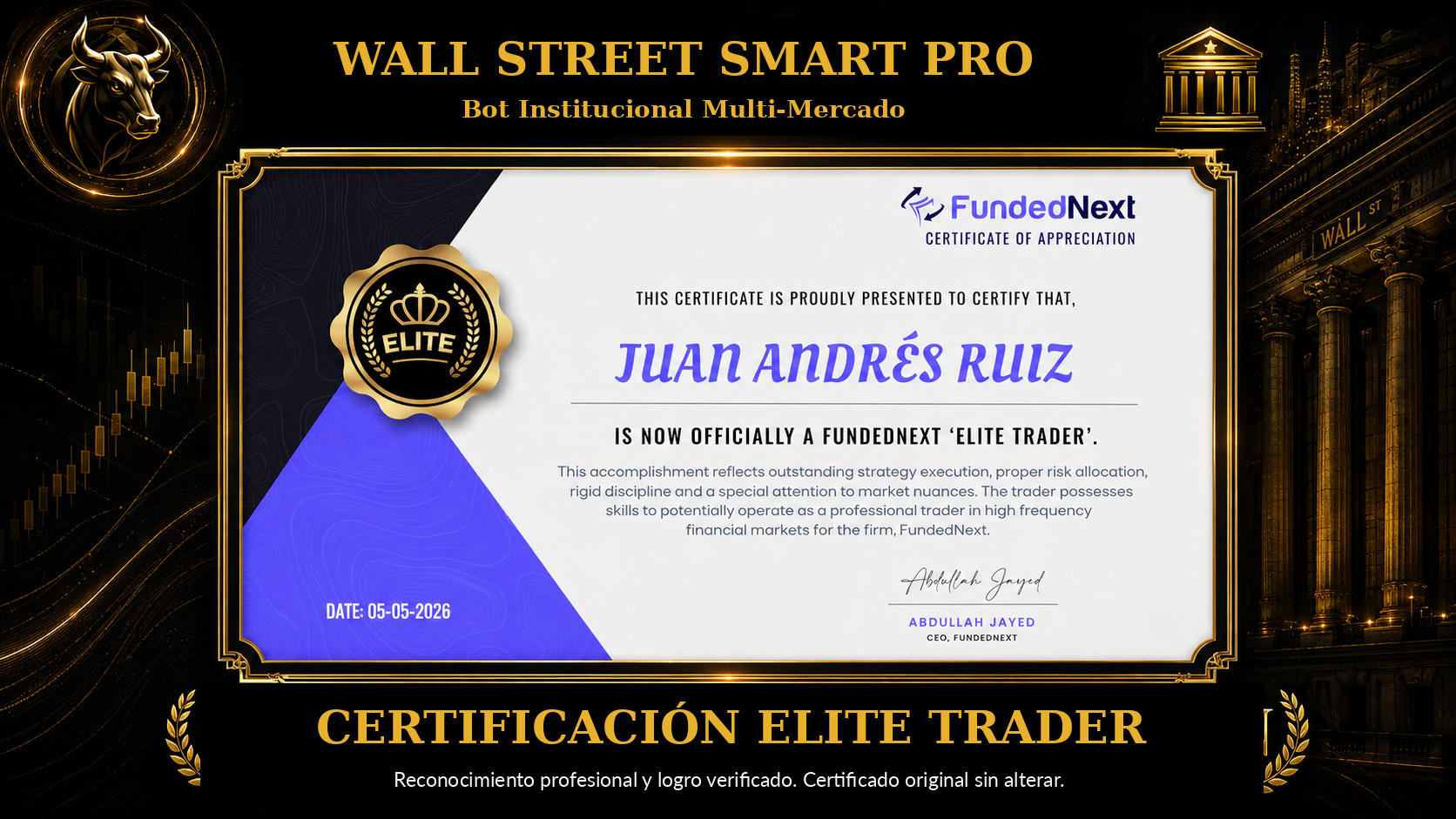 Certificación Elite Trader